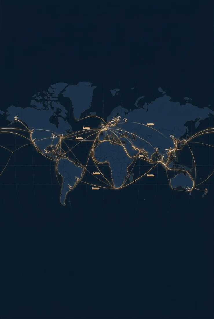 Global supply and distribution routes